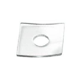 Clear 3/4" O.D. Square Washer Pack of 10