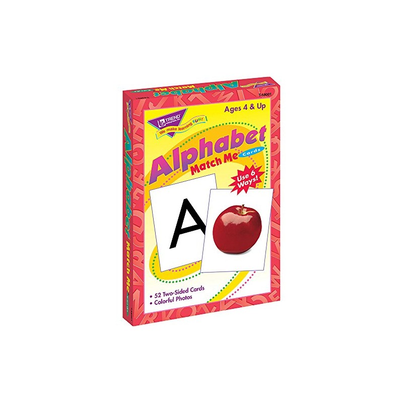 Trend Enterprises, Inc. Alphabet Match Me Tarjetas