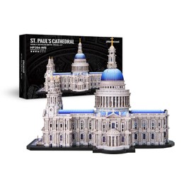 Piececool 3D Metal Puzzles for Adults, St. Paul's Cathedral Metal Model Kit, London Cathedral Architecture Building Kits, DIY Hobbies Crafts for Adult Family Time Home Decor Best Gifts