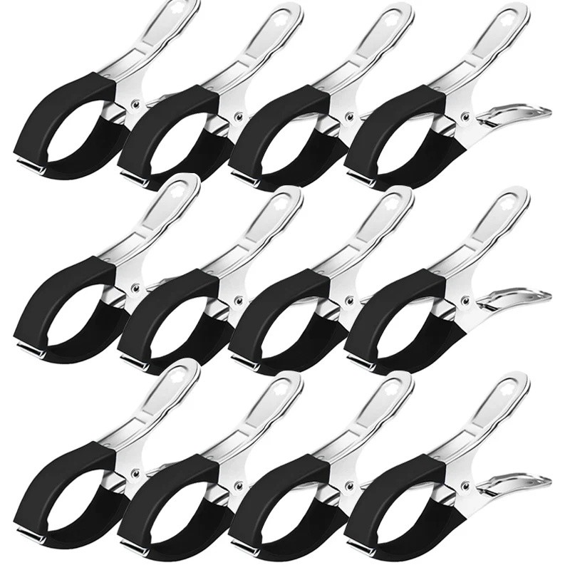 12 Pack Stainless Steel Pool Cover Clips, Heavy Duty Windproof