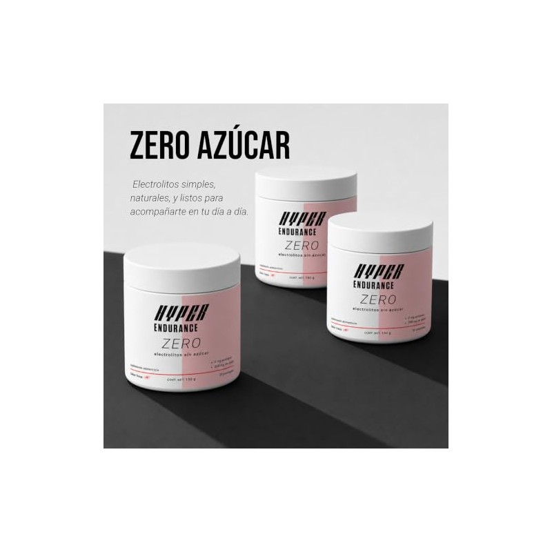 Electrolitos sin Azcar Hyper Endurance Zero, 30 porciones, 500 mg