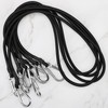 ZHOUBIN 48 Inch Black Bungee Cords with Carabiner Hooks