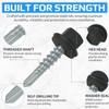 4.8mm x 35mm Roofing Bolts, Hex Head Self Drilling Multicoloured