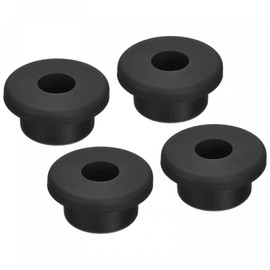 sourcing map Pack of 4 Rubber Grommet Holder Diameter 25/32 Inch (20 mm) Round T-Type for Cable Organising and Protecting