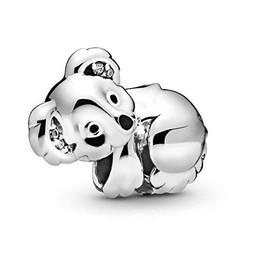 FGT Women Girls Koala Charm for Bracelets Necklaces Pendants Animal Australia Sterling Silver Sister Girls Mum Girlfriend Granddaughter Daughter Birthday Valentine
