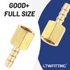'Brass Fitting 1/8 Inch BSPP x 3/16 (5 mm) Hose