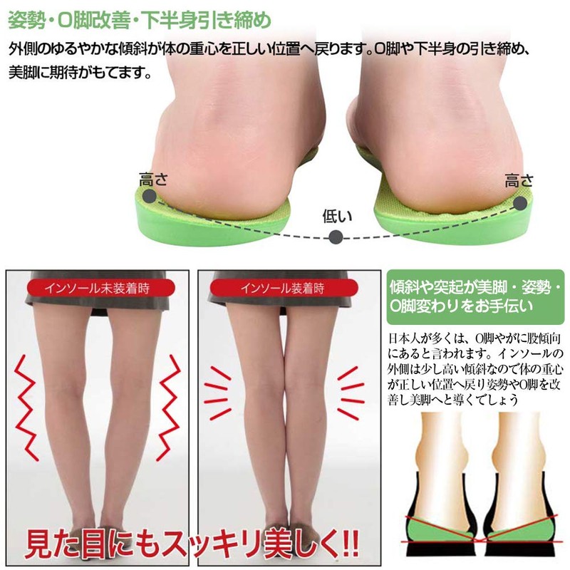 O Leg Insole, Supporter, Arch Insole, Arch Support, Footbed, Shock