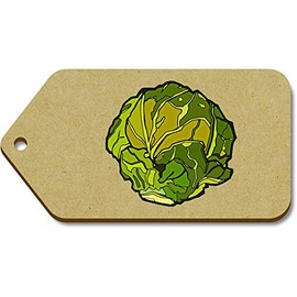 10 x Large 'Brussel Sprout' Wooden Gift Tags (TG00085112)