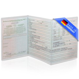 Creative Fox Vehicle registration certificate cover for car registration certificate, 3-piece transparent and perfect fit cover for vehicle registration document, vehicle registration document,