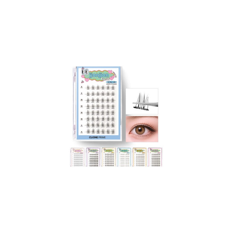 Clione 1+1 Clione no-glue eyelash strand eyelash attachment self-under attachment