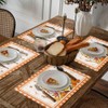 BIPASION Fall Placemats, Thanksgiving Placemats for Dining Table Set of