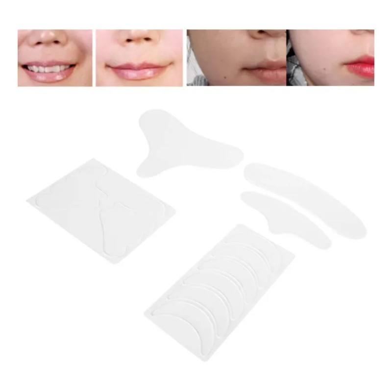 11 Piezas De Silicona Facial Antiarrugas Parche Se Puede Reu