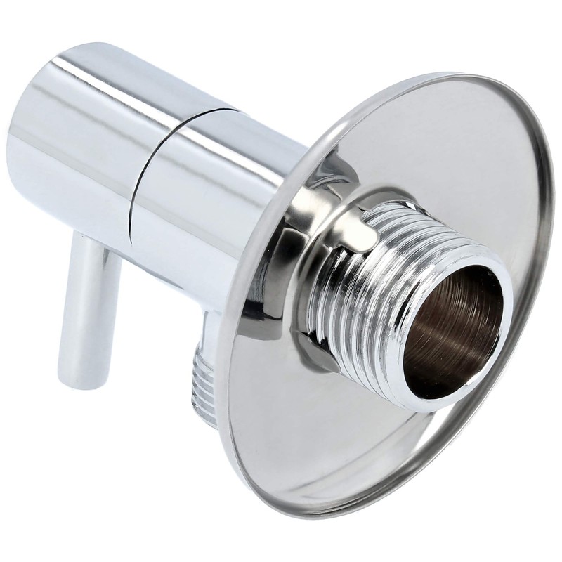Designer Angle Valve with Ceramic Head and Rosette DN10 1/2