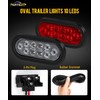 Partsam 6x Oval LED Trailer Tail Lights 10LEDs 6 Inch