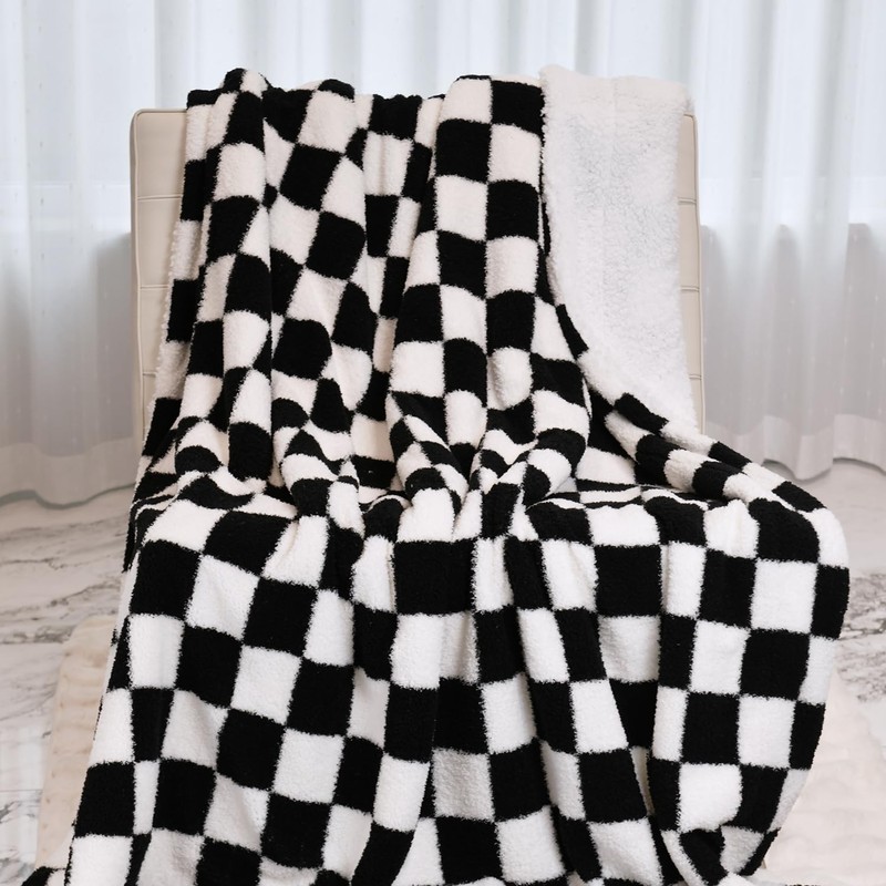 DREAMLANDING Sherpa Fleece Blanket Sofa Throw Double-Sided Super Soft Warm