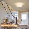 15.7 Inch Flush Mount Ceiling Light Fixture 3-Light Drum Modern
