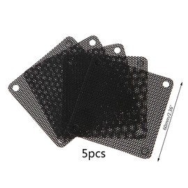 5 Pieces Computer Chassis Filter Mesh 60mm PC For Case Fan Dustproof Cover PVC Filters Adapter Cable Connector Expander Splitter Cable Fan Converter Controller Card Module Board Bracket Socket