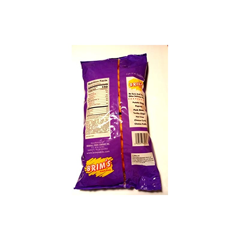 Brim's Cheese Balls 9 oz Bag Made with Real Cheese