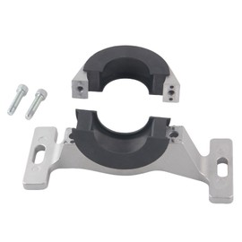 Center Bearing Support Solution for Dodge Charger Challenger Chrysler 300 Scat Pack 2015+, Aluminum Alloy + Rubber Replacement for OEM 52123974AC/53010735AB, Silver