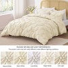 BEDELITE Beige Queen Comforter Set - 3 Pieces Boho Pintuck