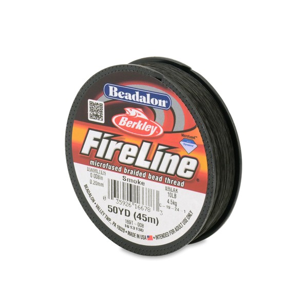 Beadalon FireLine Beading Thread by Berkley, 0.008", Break Strength 10