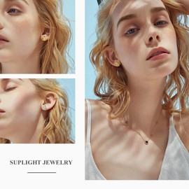 925 Sterling Silver Turtle Earrings Summer Beach Jewelry Gold Dainty Sea Turtle Tortoise Stud Earrings for Women Gilrs