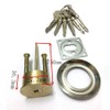 tooloflife Rim Cylinder Lock Kit Brass Door Night Latch Lock