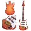 5.9in Mini Guitar Model Delicate Miniature Musical Instrument Guitar Model
