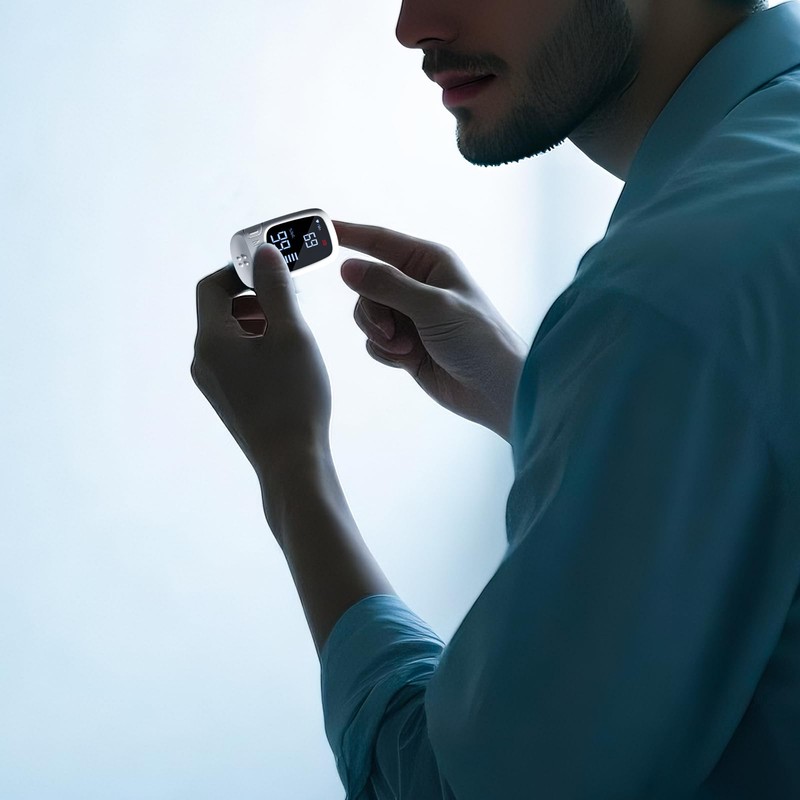 Fingertip Pulse Oximeter with Large LED Display, Accurate Spo2 &