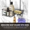 Epicano Shower Caddy Hanging, Anti-Swing Over Head Shower Caddy Rustproof
