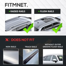 YZONA Heavy Duty 300 LBS Universal Roof Rack Cross Bars Compatible with Flush & Raised Side Rails, Adjustable Crossbars Cargo Carrier Rooftop Luggage Cars Vehicles Suvs (Black)