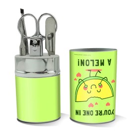 You're One in a Melon Million Funny Humor Stainless Steel Manicure Pedicure Grooming Beauty Care Travel Kit
