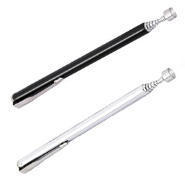 Pack of 2 Telescopic Magnet Extendable Magnetic Rod Up to 65 cm Magnetic Pick-Up Tool Magnetic Lifter Stainless Steel Magnetic Gripper for Screws Nut Key Metal Parts
