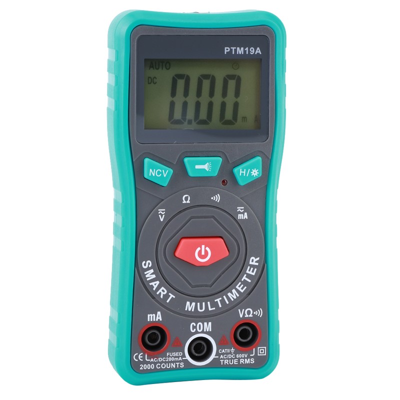 PTM19A LCD Display Digital Smart Multimeter DC AC Voltage Current
