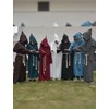 Medieval Renaissance Monk Friar Priest Wizard Cloak Hooded Robe Cosplay