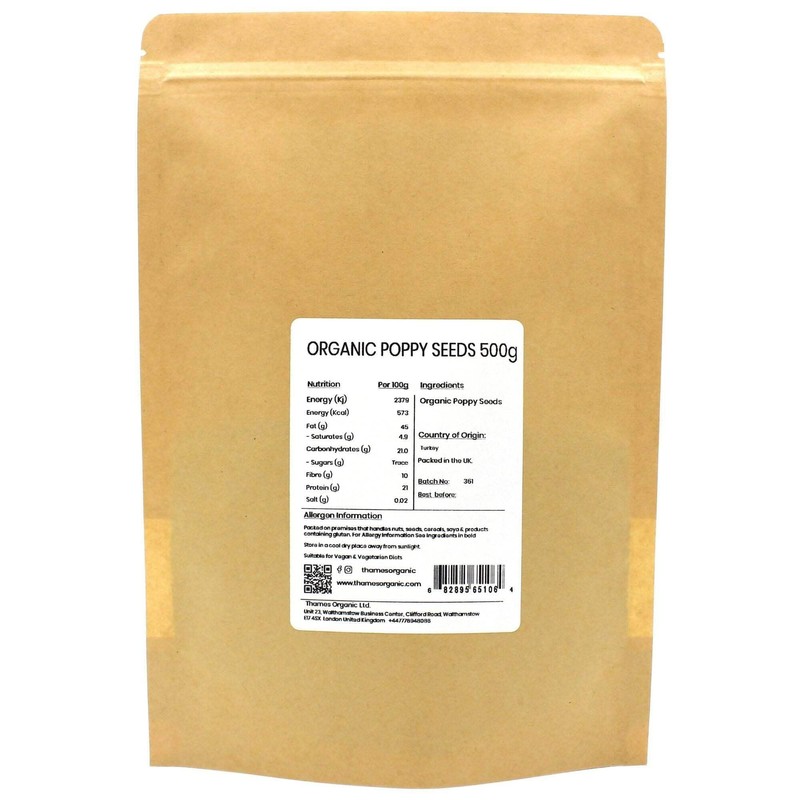 Organic Poppy Seeds 100g - Nutritious & Flavorful Seeds -