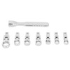 9Pcs Interchangeable Ratchet Wrench Chromium Vanadium Steel Box Wrench Set