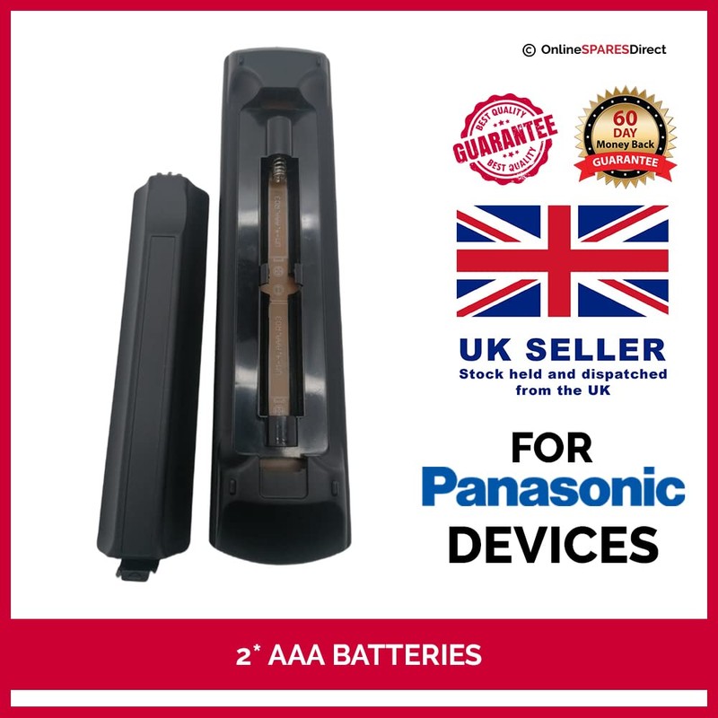 Replacement Remote Control For Panasonic TX-32DS500B 32" LED HD Ready