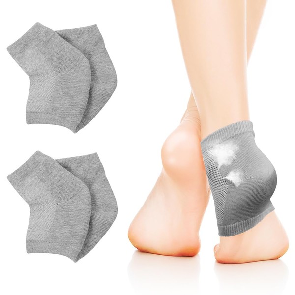 2 Calcetines para el Talón, Calcetines Hidratantes, Forro de Gel