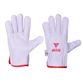 SAFETY MASTER Soft Goat-skin Leather Unisex Tig Drivers Gloves. General Purpose Utility, Lorry Driver, Warehouse and Gardening Gloves. M,L,XL (X-Large)