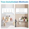 Durmmur 2 Pack Acrylic Corner Shower Caddy, Clear Corner Shower