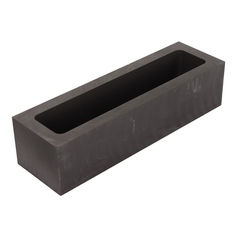 Graphite Ingot Mold 6.6lb Alchemy Capacity Rectangular Refining Graphite Casting