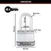 MASTER LOCK 72EURD + M1EURDLFCC 4.5 m double Loop Steel