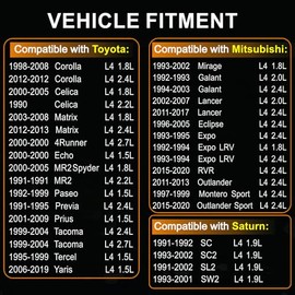 Iridium - Juego de 4 bujías 5464 BKR5EIX-11 compatibles con Toyota Corolla/Yaris/Matrix/Prius/Tacoma/Tercel/Celica, Nissan Altima/Frontier/Sentra/Xter
