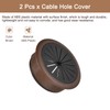 sourcing map 2Pcs Cable Hole Cover, 2 Inch (50mm) ABS
