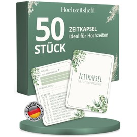 HOCHZEITSHELD Capsula del tempo per matrimonio come giochi di nozze per ospiti – divertente gioco di nozze e passatempo tra i punti del programma – come alternativa al libro degli ospiti e per