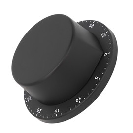 Mechanical Timer,Black Countdown Timer,Massage Fitness Sauna Studying Time Reminder,Kitchen Learning Management Timer,with Alarm