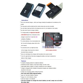 For Kyocera Universal Dock Home USB Battery Charger SCP-69LBPS fit Kyocera DuraXV LTE E4610