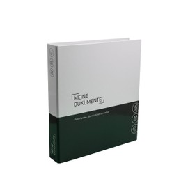 PLASTOREG Smidt GmbH Theme Ring Binder with Tabs / Dividers - Documents - Optimal Structure for Storing Document Documents Dark Grey