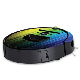 MightySkins Skin Compatible with iRobot Roomba i7 Robot Vacuum - Rainbow Streaks | Protective, Durable, and Unique Vinyl Decal wrap Cover | Easy to Apply, Remove, and Change Styles | Made in The USA